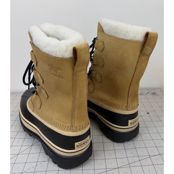 Sorel Mens Caribou Winter Snow Boots Size 8 Waterproof Leather & Rubber - Picture 11 of 11
